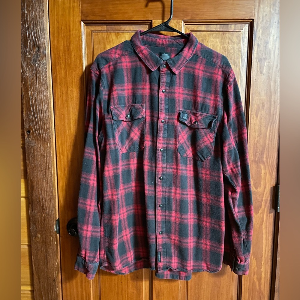 Buffalo Plaid Harley Davidson Flannel XL